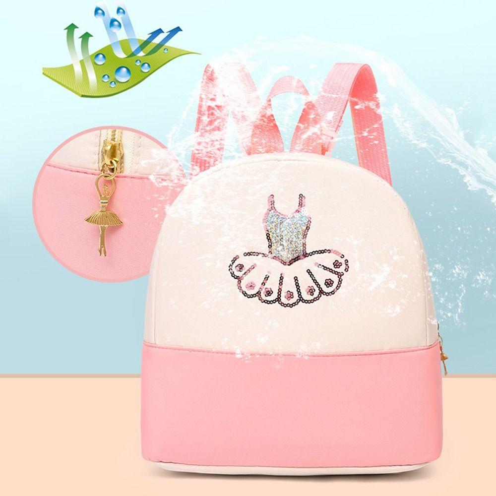 Cute Children's Dance Bag Princess Style Breathable Ballet Bag Backpack Wear-resistant Waterproof Girls Ballet Sports Bag Girls