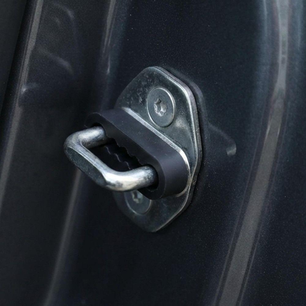 Silicone Car Door Lock Protectors Soundproofing Sound Damper Door Lock Buffer  Auto Accessory