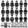 132 Bags 1620 City Black Doll Weapon Military Police Figurine Children Building Block Soldier Toy