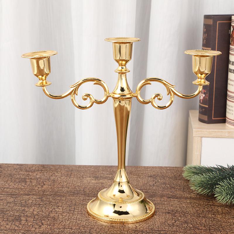 Elegant European Candlestick for Weddings, Candlelight Dinners, and Home Decor