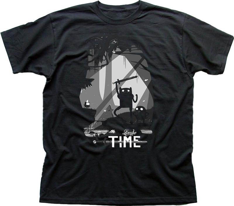 Scary Limbo Time Finn Jake black printed t-shirt 09875 S разноцветный