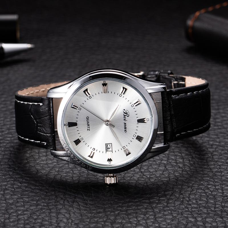 Simple Quartz Wrist Watches for Man Luxury Brand Men's Watches Fashion Business Leather Belt Man Watch Clock Gift reloj hombre
