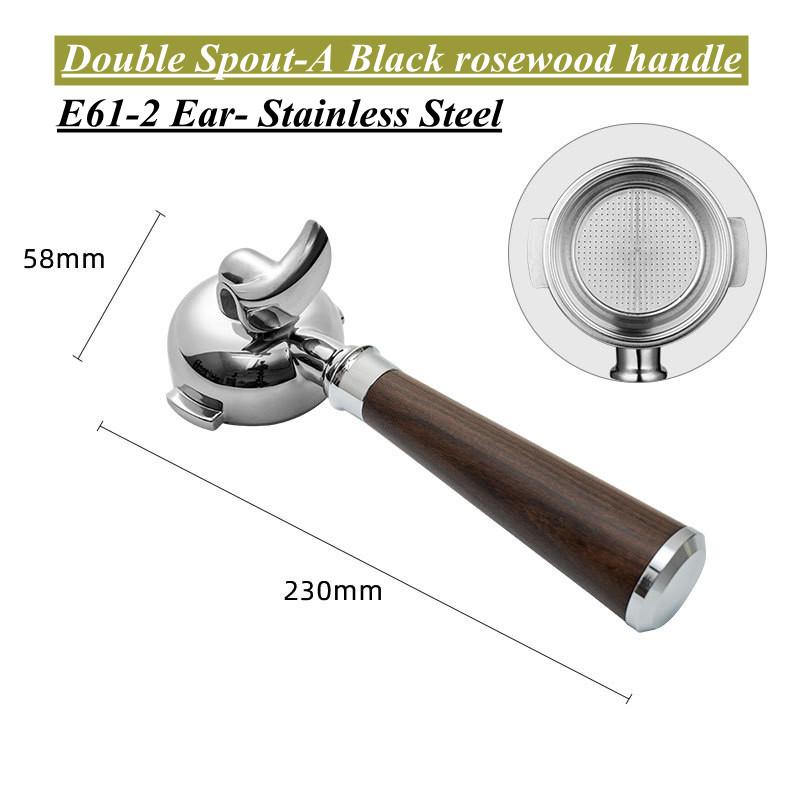 E61 Group head 58mm Filter Holder For Expobar FAEMA RANCILIO LACIMBALI Coffee Machine Spout Bottomless Portafilter Coffee Maker