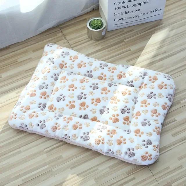 Thicken Soft Pet Sleeping Mat - Warm Dog Cat Bed Blanket Rug Suitable for Puppy Kitten Small Large Dogs Comfortable Pet Bedding