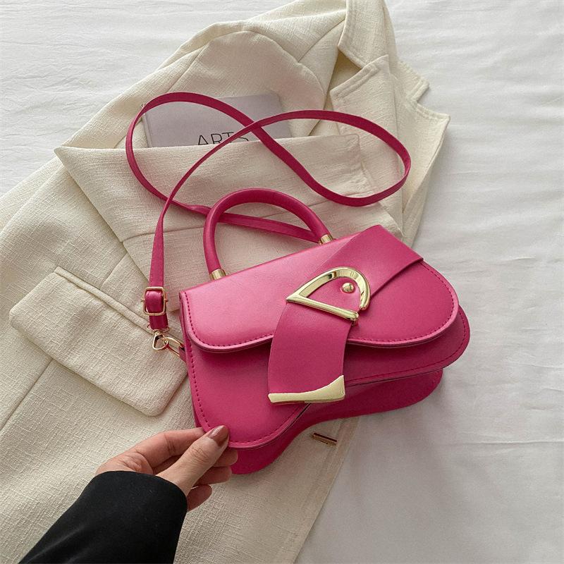 

Популярная модная женская сумка 2025 года, новая универсальная сумка-мессенджер, маленькая квадратная сумка роза розовый