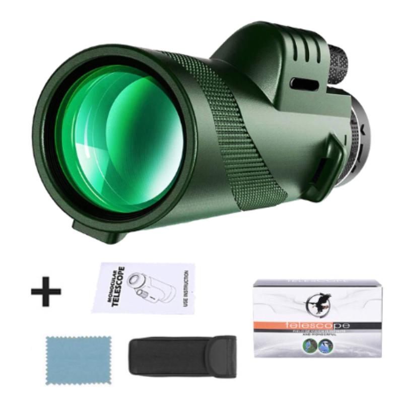 80x100 Monocular Telescope High Magnification High-definition Lw-light Night Vision Outdoor Telescope