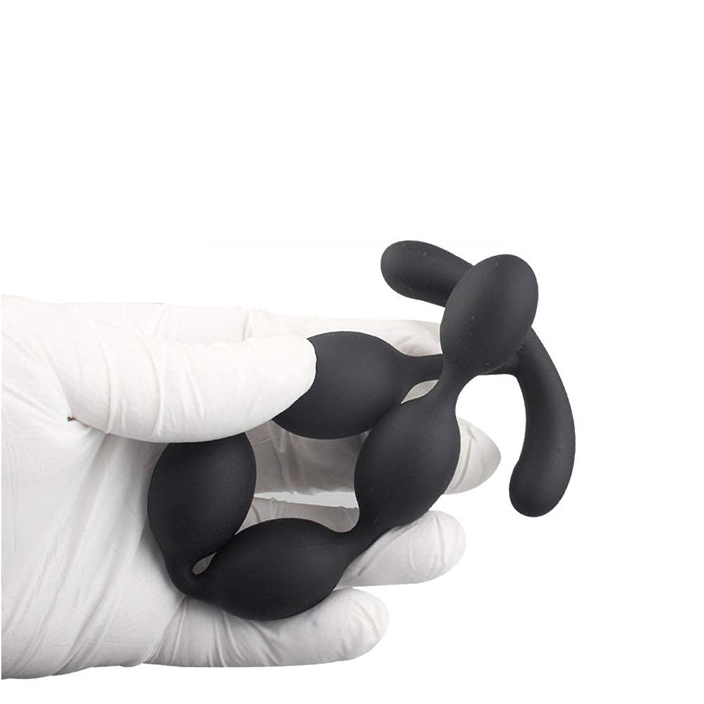 Anal Plug Anal Beads Made of Silicone with Handle Popular Ranking Adult Anal Pearl Anal Plug SM Goods 5 Connected Beads Anal Beads Beginner Waterproof