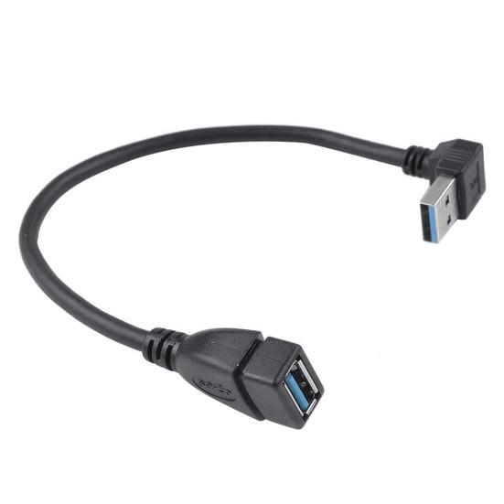 USB 3 Type Degree Right Angled A 90 Male to Female Extension Adapter