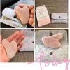Pink crystal jade, crystal stone scraping board, heart-shaped, face, sheep horn, natural stone, beauty powder, beauty natural powder crystal