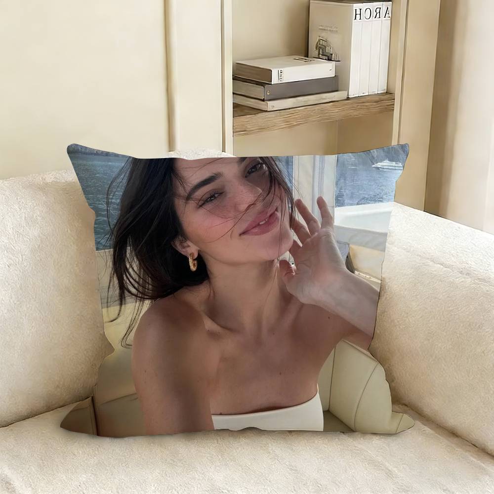 KKendall JJenner Pillow Case Living Room Sofa Cushion Cover Suitable For Home Bedroom Room Decoration
