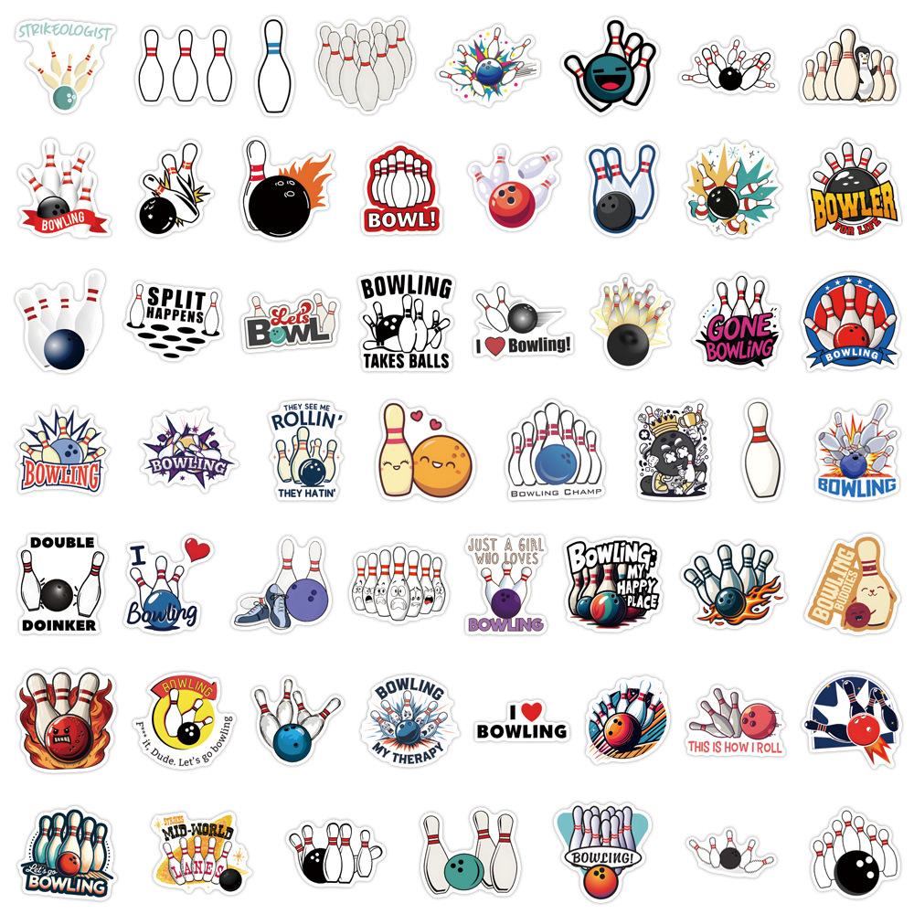 55 New Bowling Sports Graffiti Stickers Decorative Scooter Suitcase Notebook DIY Stickers