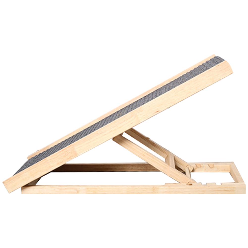 

Деревянная Лестница-Ковер для Собак 3/4 Уровня Регулируемая по Высоте Лестница для Лазания Домашних Собак Универсальная для Комнатной Высокой Кровати Дивана