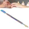 Nail Bevel Cuticle Pusher Stainless Steel Double Ended Nail Art Bevel Cuticle Pusher Manicure Tool Large Size