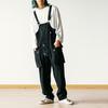Herren Jumpsuit Mehrere Taschen Einfarbige Tasche Locker Bequem Verkleidung Übergroß Vintage