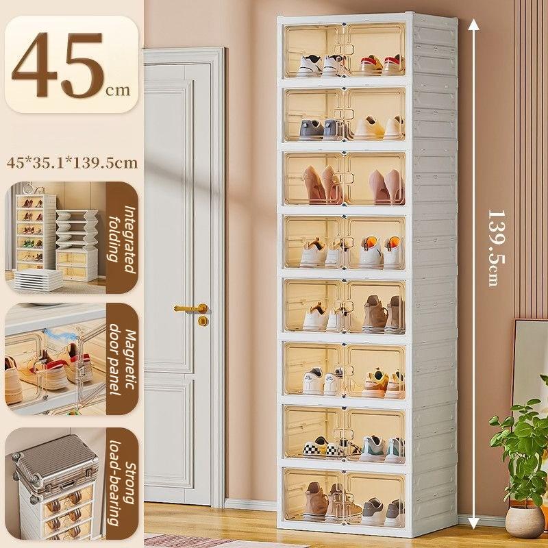 Foldable Shoe Cabinets Living Room Shoe Box Large Capacity Multifunctional Storage Box Modern Simple Home Organize Furniture