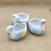 1pc Creative Swan Printed Succulent Pot Flower Pot Plant Ceramic Flower Pot Home Decor Hanging Planter