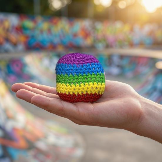 Sacs à Sacs de Pieds en Crochet Colorés Sacs en Haricots à Texture Douce pour Enfants Coordination Œil-Main Jeux de Groupe d'Extérieur Cadeaux de Fête Maternelle Sports