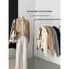 Women's Chic Color Block Slimming Sweater with Double Zipper and Stand-up Collar