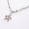 Anklet Five-pointed Star Pendant Adjustable Jewelry Rhinestone Inlaid Foot Chain for Women