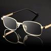 Vintage Metal Square Reading Glasses Men Women Presbyopic Anti Scratch Diopter Eyewear 0 +1 0 To +4 0 Prescription