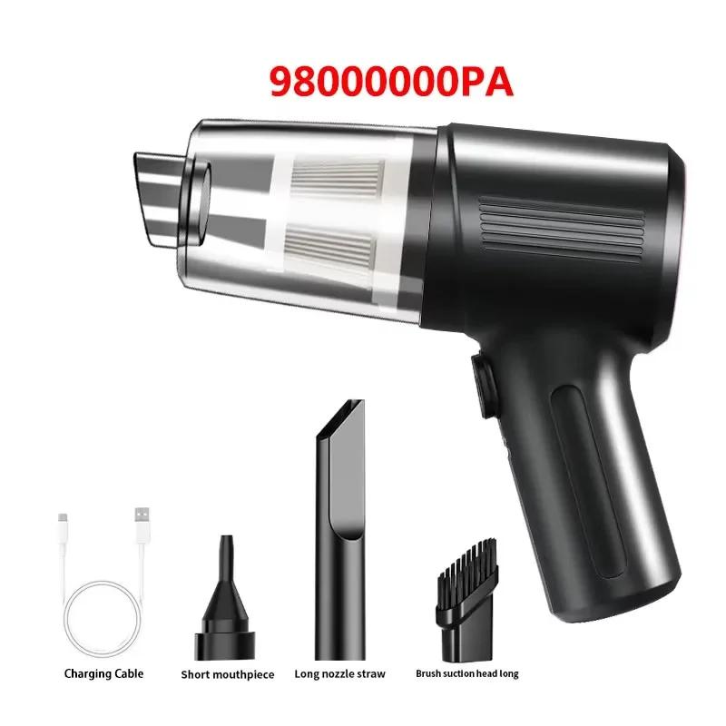 Home Vacuum Cleaner with Dual Functions of Blowing and Suction, Indoor Desktop Cleaning, Handheld Hair Dryer, Car Vacuum Cleaner