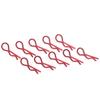 10Pcs RC Car   Clip RShape Metal Body Clips Pins for 1/5 1/6 1/8 1/10 RC Car(Gold )