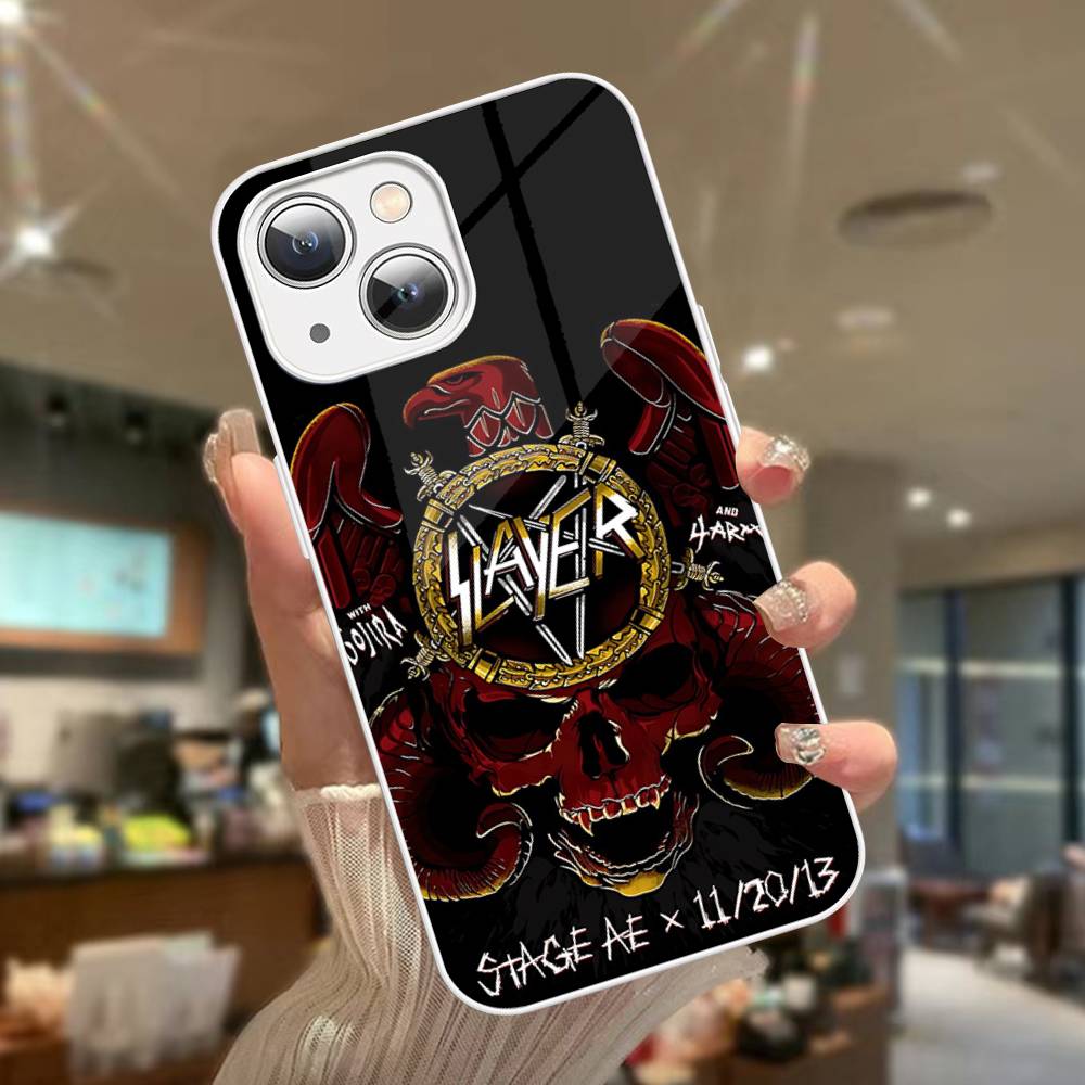 S-Slayers Band Tempered Glass For Iphone 14 13 12 11 Pro Mini XS MAX 14Plus X XS XR Cover