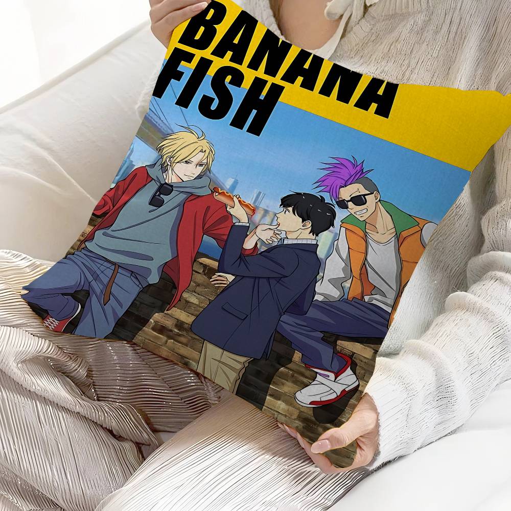 Anime Banana Fish Pillow Gifts Home Office Furnishings Bedroom Sofa Car Cushion Cover Case 45x45cm