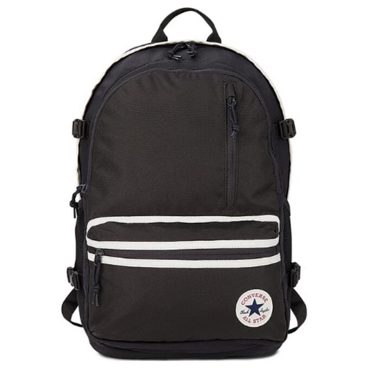 New Converse Polyester Backpack Medium Size Unisex Black 10026647-A09