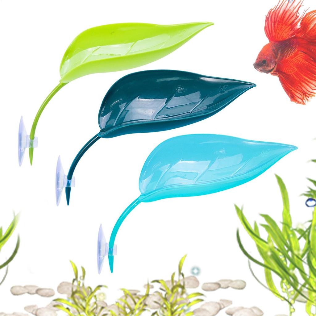 Suction Cup Frog Habitat Leaf Reptile Basking Area Resting Terrace Simulated Leaves Scenery Reptile Resting Supplies