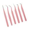 Lash Extension Tweezers for False Eyelashes Stainless Steel Lash Tweezers for Precise Eyelash Placement And Removal Rust-Proof Makeup Tool for