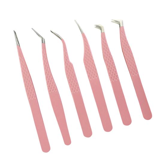Lash Extension Tweezers for False Eyelashes Stainless Steel Lash Tweezers for Precise Eyelash Placement And Removal Rust-Proof Makeup Tool for