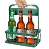 6 Pack Wine Rack Bar Beverage Display Basket Drink Caddy Holder Wine Shopping Baskets Beer Bottle Carrier Durable Foldable Cup Organizer Reusable