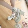 Fashion Mary Jane British-style Small Leather Shoes for Women, New Retro Style with Bow and Skirt, Japanese Jk School Style Single Shoes