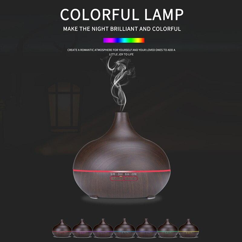 550 ml nawilżacz do domu dyfuzor do aromaterapii odświeżacz powietrza mini filtr nawilżacza do nawilżacza 7 zmiana kolorów LED