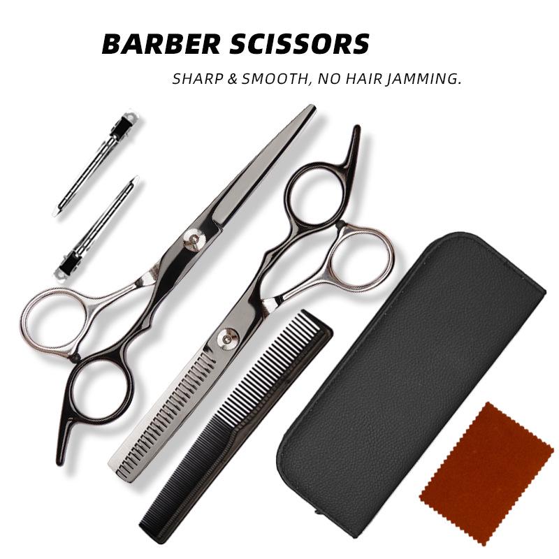 Professional Stainless Steel Hair Cutting Scissors Set - 4CR Hairdressing Shears