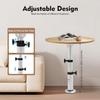 Pedestal Table Base, Adjustable Table Legs 16.9-29.1 inch, Table Pedestal Standfor Caravan,Marine Boat, Yacht(Silver)