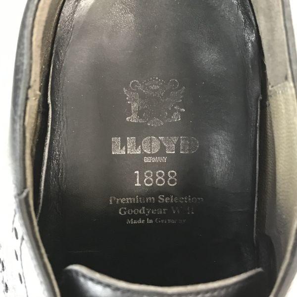 Lloyd Made in Germany Premium Model Leather Wingtip Dress Shoes Size 9F 43 27.5cm Black(USED)