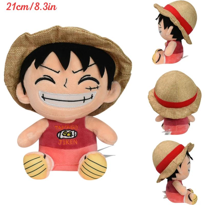 Kawaii One Piece Monkey D Luffy Tony Tony Chopper Soft Plush Toys Roronoa Zoro Karoo Sabo Gum-Gum Fruit Cute Peluche Dolls Gifts