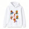 Kids Boys Girls Cartoon Cats Print Hoodie Casual Long Sleeve Pullover Sweatshirt for Daily Holiday Wear