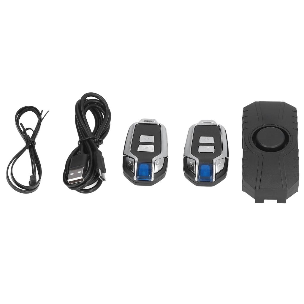 Bike Alarm Wireless Vibration Motion Sensor Waterproof Motorcycle Alarm Remote Electric Bicycle
