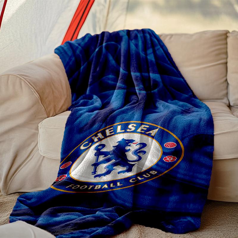 Chelsea FC Blanket Lightweight Print Throw Blanket For Couch, Bed, Car, A Heartfelt Gift for Your Family and Friends