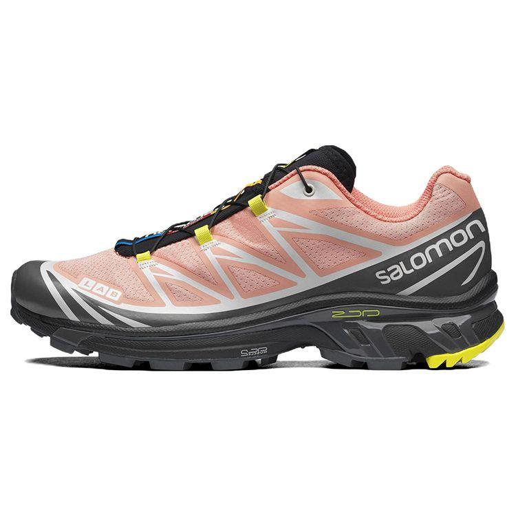 SALOMON XT-6 Trendy Functional Outdoor Fabric Low-Top Casual Trail Running City Commuting Shoes Unisex Sneaker Dahlia 416200
