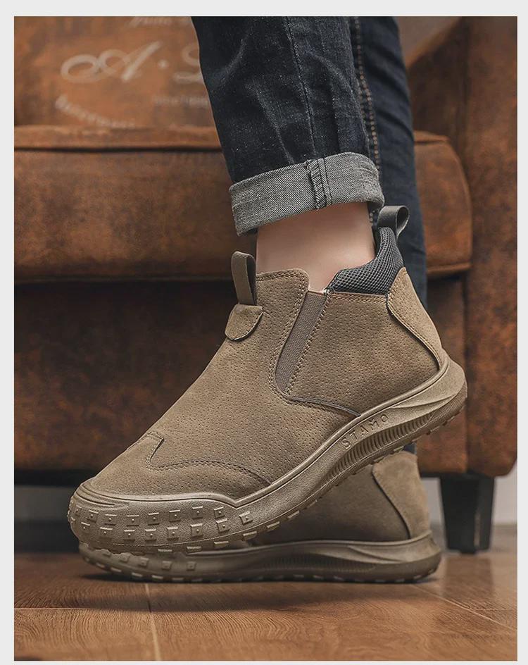 Northeast Herren Winterstiefel mit rutschfester Sohle und Futter