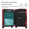 20-Inch High-End Aluminum-Magnesium Carry-On Suitcase with Combination Lock, Large 24-Inch Option Available, Unisex Design