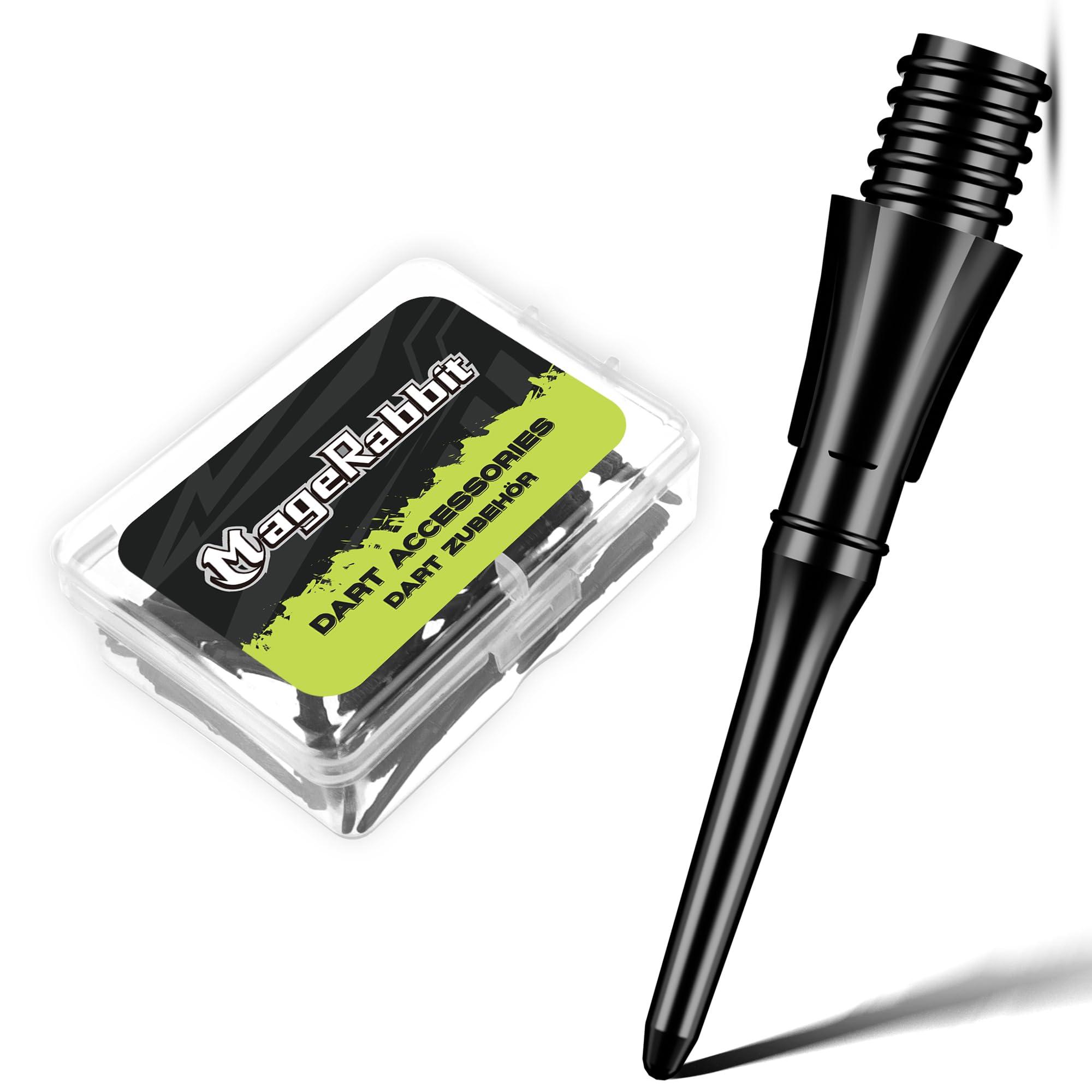 

MageRabbit dart points 2BA nylon black round tip 100pcs чёрный