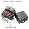 Wasserdichtes 12V Relais-Sicherungskasten-Set mit vorverdrahtetem Design, geeignet für PKW, LKW, Boote und marine Automobilanwendungen