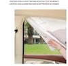 Blue Rain Tulip Rabbit Car Sunshade: Universal Summer Car Window Curtains for Sun Protection