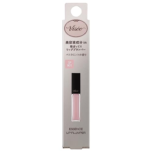 Visee Essence Lip Plumper SP001 Sheer Pink Lip Gloss Flushing Plump Volume Up Moisturizing Warming 5.5mL