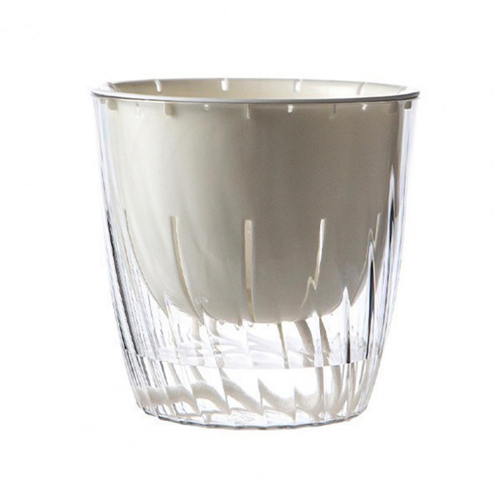 Self Watering Flowerpot 1/2pcs Self-watering Flowerpot with Drainage Holes Transparent Base Hydroponic Plant Pot Automatic Water 1pc